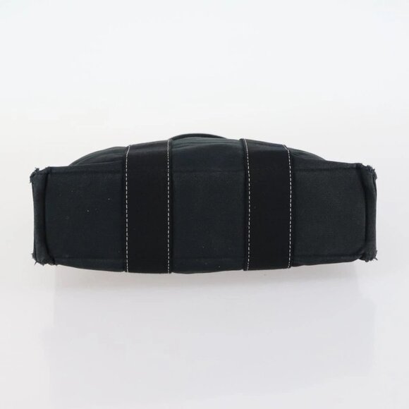 HERMES Fourre Tout Hand Bag Canvas 2 Set Gray Black Auth 144215 - Picture 13 of 16